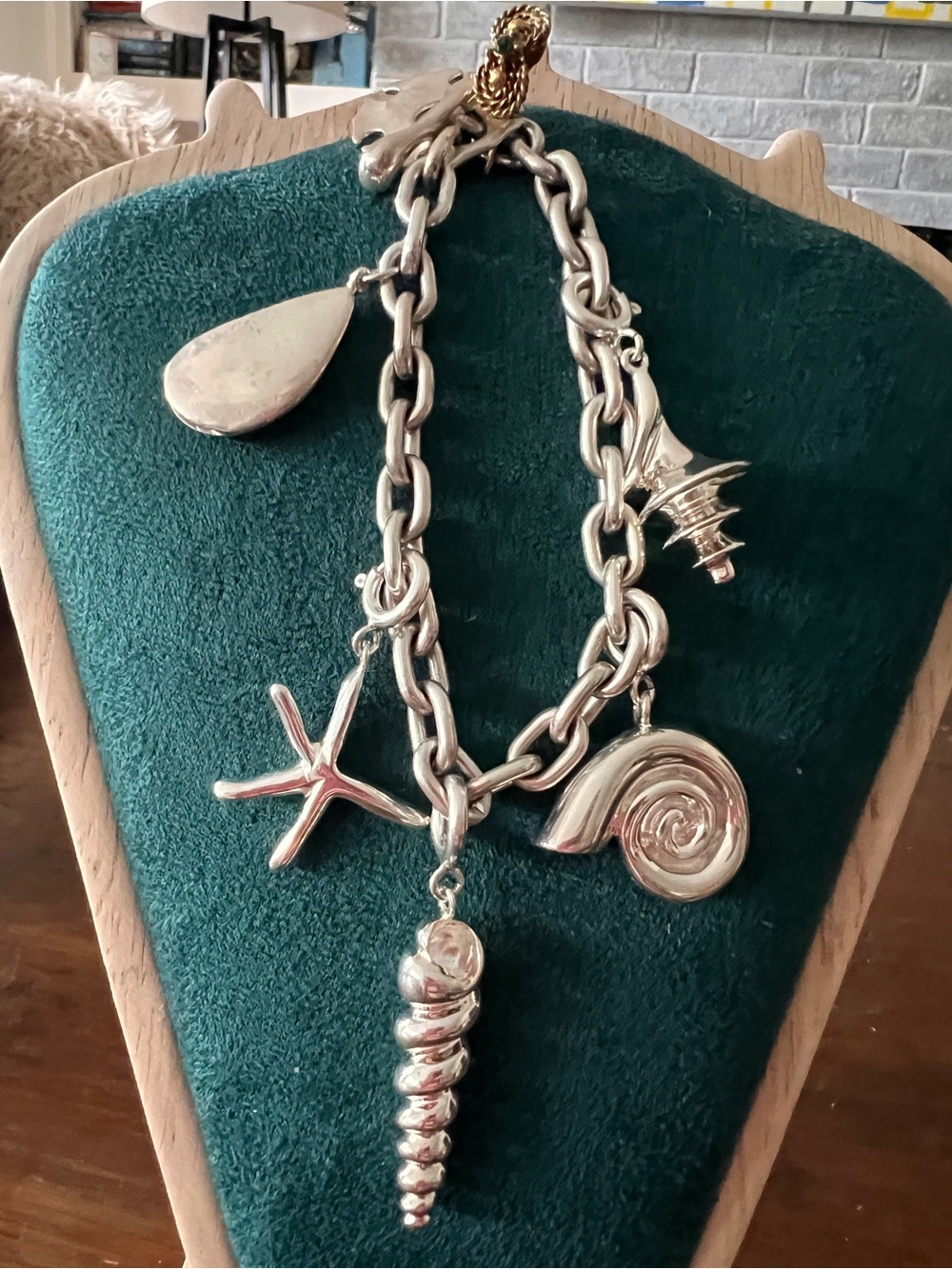 RLM Studio Clam Sterling Charm Bracelet with 4 Removable Charms